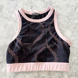 Bebe Sport Black Lace Sports Bra